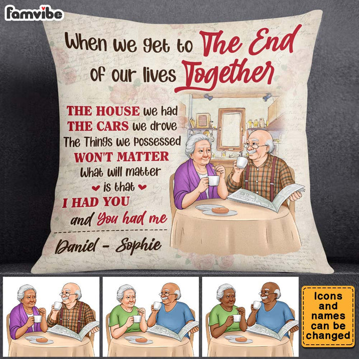 Personalized Gift For Couple To The End Of Our Lives Pillow 26549 1