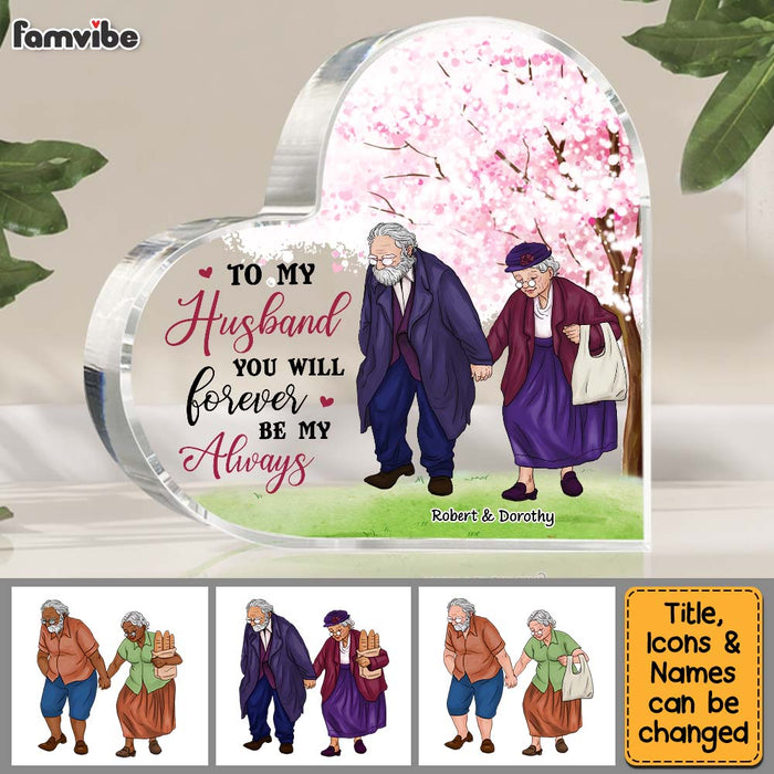 Personalized Gift For Senior Couple You Will Forever Be My Always Acrylic Plaque 26550 1