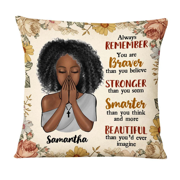 Personalized Gift For Daughter Always Remember You Are Pillow 26551 1