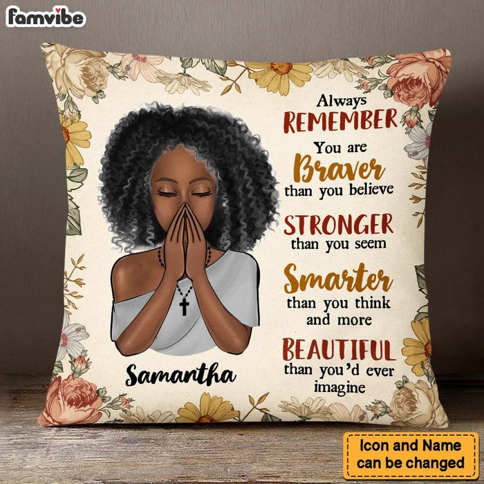 Personalized Gift For Daughter Always Remember You Are Pillow 26551 1