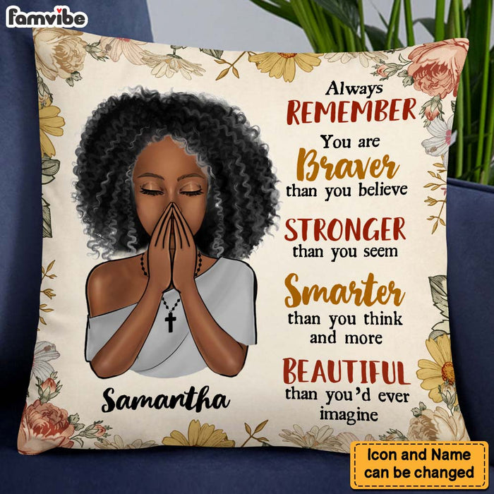 Personalized Gift For Daughter Always Remember You Are Pillow 26551 1