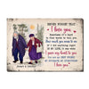 Personalized Gift for Old Couple Never Forget That I Love You Canvas 26554 1