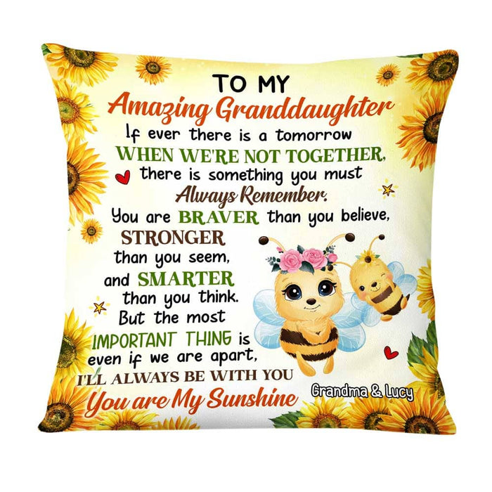 Personalized Gift For Granddaughter I'll Always Be With You Pillow 26557 1