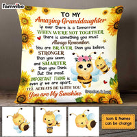 Personalized Gift For Granddaughter I'll Always Be With You Pillow 26557 thumb 1