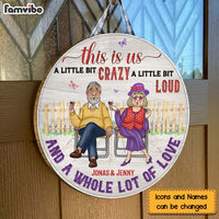 Personalized Gift For Senior Couple This Is Us Round Wood Sign 26558 thumb 1