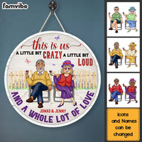 Personalized Gift For Senior Couple This Is Us Round Wood Sign 26558 thumb 1