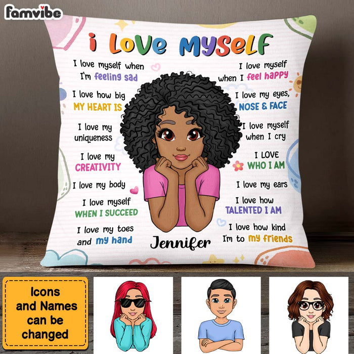 Personalized Affirmation Gift For Granddaughter I Love Myself Pillow 26561 1