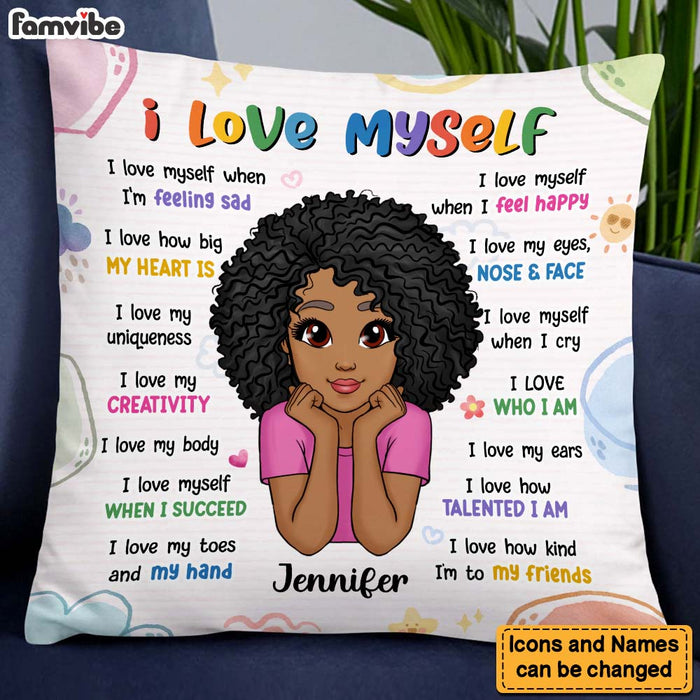 Personalized Affirmation Gift For Granddaughter I Love Myself Pillow 26561 1