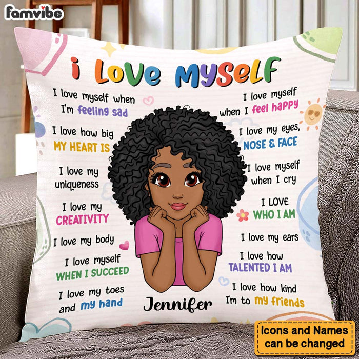 Personalized Affirmation Gift For Granddaughter I Love Myself Pillow 26561 1