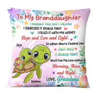 Personalized Gift For Granddaughter Hug This Pillow 26563 thumb 1