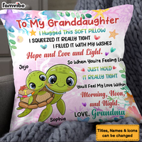 Personalized Gift For Granddaughter Hug This Pillow 26563 thumb 1