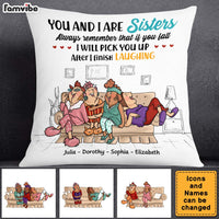 Personalized Gift For Friends Sisters You And I Are Sisters Pillow 26567 thumb 1