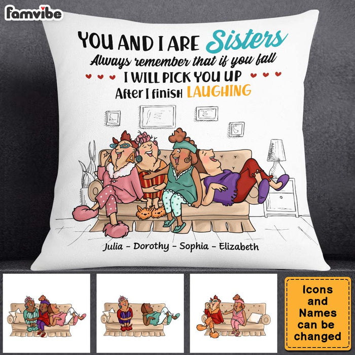 Personalized Gift For Friends Sisters You And I Are Sisters Pillow 26567 1