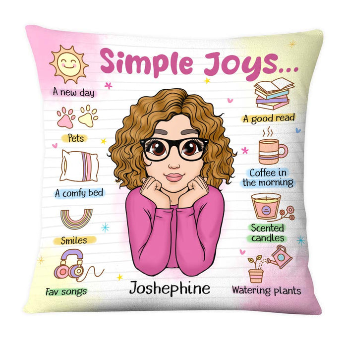 Personalized Gift For Granddaughter Affirmations Simple Joy Pillow 26571 1