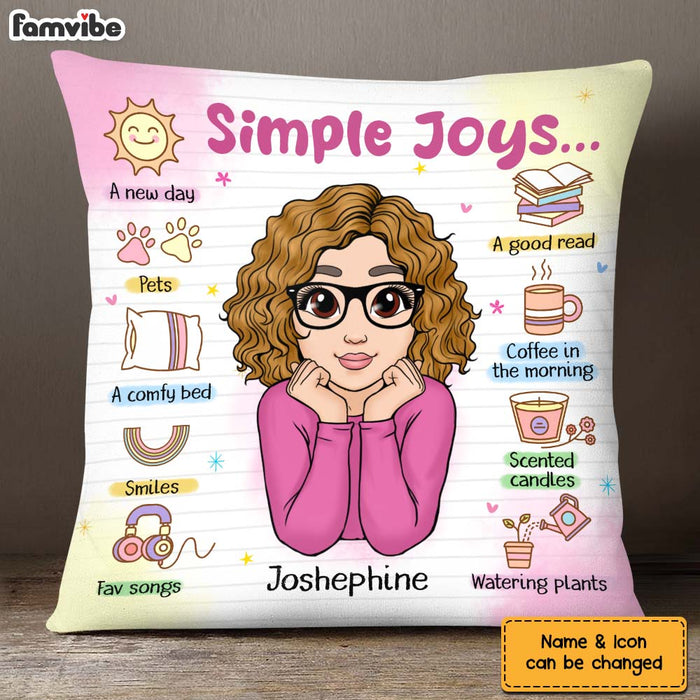 Personalized Gift For Granddaughter Affirmations Simple Joy Pillow 26571 1