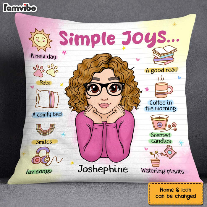 Personalized Gift For Granddaughter Affirmations Simple Joy Pillow 26571 1