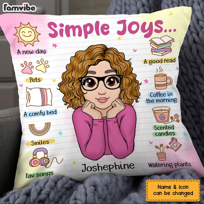 Personalized Gift For Granddaughter Affirmations Simple Joy Pillow 26571 1
