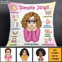 Personalized Gift For Granddaughter Affirmations Simple Joy Pillow 26571 thumb 1