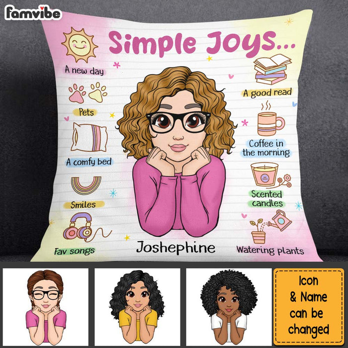 Personalized Gift For Granddaughter Affirmations Simple Joy Pillow 26571 1