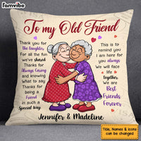 Personalized Gifts For Senior Friends Old Ladies Hugging Pillow 26572 thumb 1