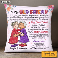 Personalized Gifts For Senior Friends Old Ladies Hugging Pillow 26573 thumb 1