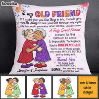 Personalized Gifts For Senior Friends Old Ladies Hugging Pillow 26573 thumb 1