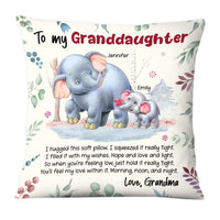 Personalized Gifts For Granddaughter Elephant Hug This Pillow 26574 thumb 1