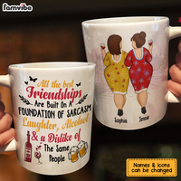 Personalized Gift For Friend Friendships Built On Sarcasm Funny Mug 26582 thumb 1