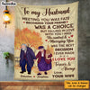 Personalized Old Couples To My Husband Blanket 26583 1