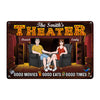 Personalized Gift For Couple Family Home Theater Good Times Metal Sign 26584 1