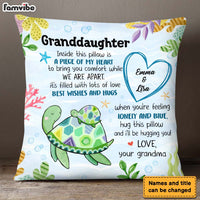 Personalized Gift For Granddaughter Sea Turtle Hug This Pillow 26596 thumb 1