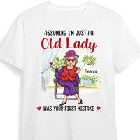 Personalized Gift For Senior Lady Assuming I'm Just An Old Lady Was Your First Mistake Shirt - Hoodie - Sweatshirt 26600 thumb 1