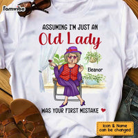 Personalized Gift For Senior Lady Assuming I'm Just An Old Lady Was Your First Mistake Shirt - Hoodie - Sweatshirt 26600 thumb 1