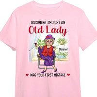 Personalized Gift For Senior Lady Assuming I'm Just An Old Lady Was Your First Mistake Shirt - Hoodie - Sweatshirt 26600 thumb 1