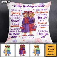 Personalized Gift To My Unbiological Sister Pillow 26611 thumb 1