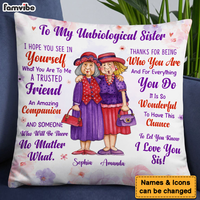 Personalized Gift To My Unbiological Sister Pillow 26611 thumb 1