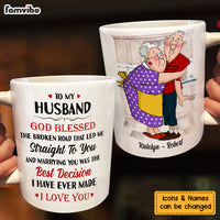 Personalized Gift For Husband Wife Couple God Blessed The Broken Road Mug 26614 thumb 1