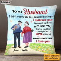 Personalized Gift For Old Couple Forever Together Pillow 26616 thumb 1