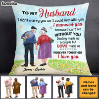 Personalized Gift For Old Couple Forever Together Pillow 26616 thumb 1