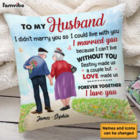 Personalized Gift For Old Couple Forever Together Pillow 26616 thumb 1