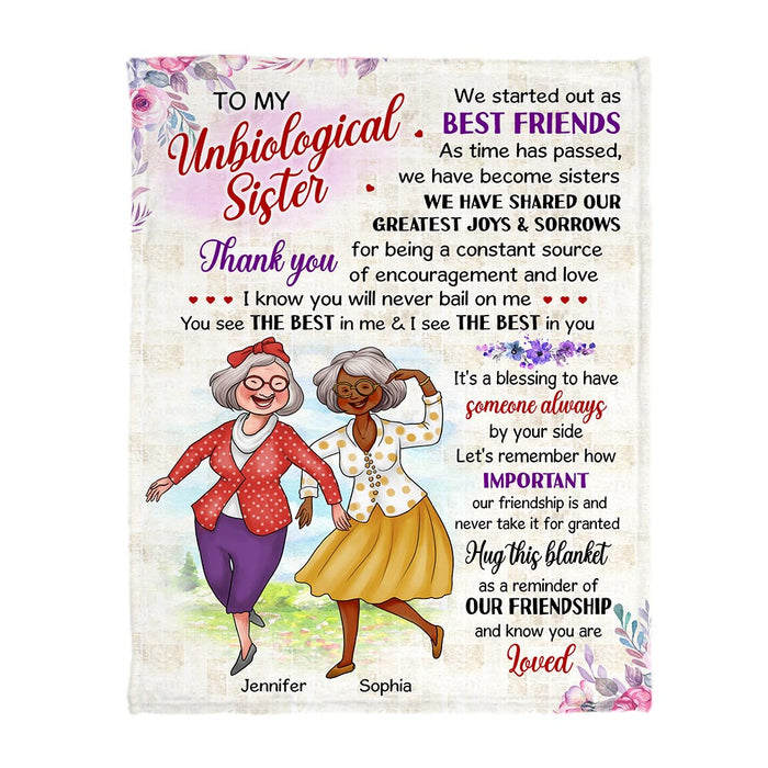 Personalized Gift for Friends Thanks For Being My Source Of Encouragement Blanket 26619 1