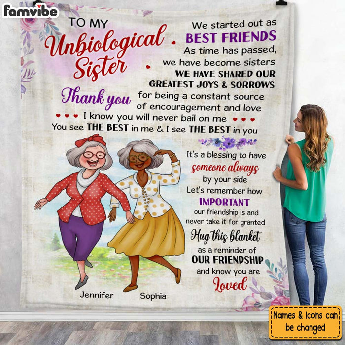 Personalized Gift for Friends Thanks For Being My Source Of Encouragement Blanket 26619 1