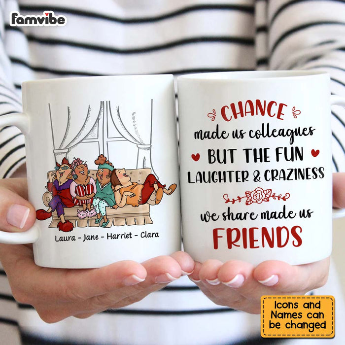 Personalized Gift for Friends Chance made us Colleagues Mug 26622 1