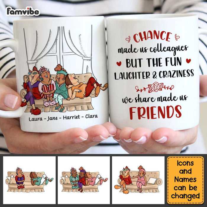 Personalized Gift for Friends Chance made us Colleagues Mug 26622 1