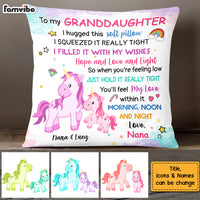 Personalized Unicorn Gifts For Granddaughter I Hugged This Pillow 26629 thumb 1