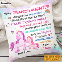 Personalized Unicorn Gifts For Granddaughter I Hugged This Pillow 26629 thumb 1