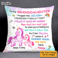 Personalized Unicorn Gifts For Granddaughter I Hugged This Pillow 26629 thumb 1