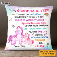 Personalized Unicorn Gifts For Granddaughter I Hugged This Pillow 26629 thumb 1