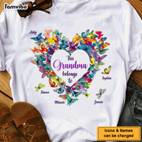 Personalized Gift For Grandma Butterflies Heart Shirt - Hoodie - Sweatshirt 26630 thumb 1