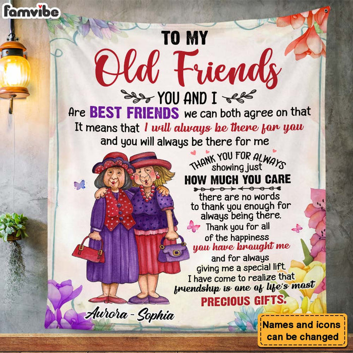 Personalized Gift For Friends  I Will Always Be There For You Blanket 26632 1